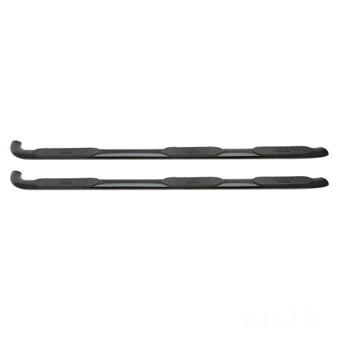 Westin 15-18 Chevy Silv 25/3500 Dbl Cab(6.5ft)/Dually (8ft) Platinum 4 Oval WTW Nerf Step Bars - Blk - 24-54565