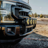 KC HiLiTES 2017+ Ford Super Duty Gravity LED Pro6 7-Light Bar Kit - Front Bumper - 91346