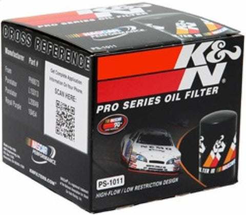 K&N Oil Filter 3.688in OD x 3.406in H for Chevy/Pontiac/Oldsmobile/GMC - PS-1011