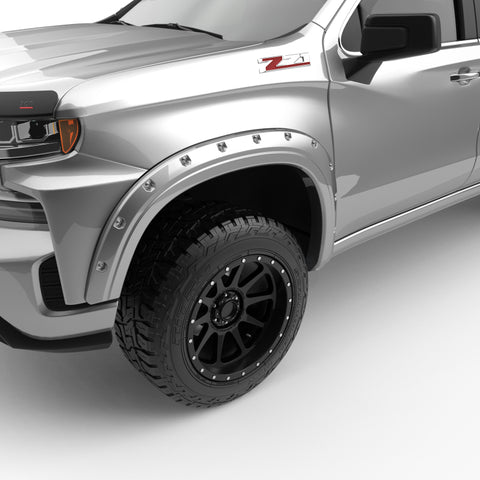 EGR 2019 Chevy 1500 Color Match Style Fender Flare - Set - Switchblade Silver - 791694-GAN