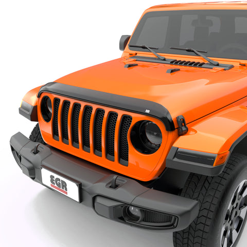 EGR Jeep 2018+ Wrangler / 2020+ Gladiator Superguard Hood Shield - Dark Smoke (305251) - 305251