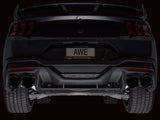 AWE 2024 Ford Mustang Dark Horse S650 RWD Track Edition Cat-Back Exhaust w/ Quad Diamond Black Tips - 3020-43375