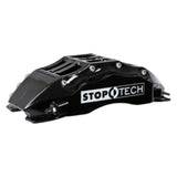 StopTech 08-09 Evo X Front BBK w/ Black ST-60 Calipers Slotted 355x32mm Rotors Pads and SS Lines - 83.625.6700.51