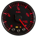 Autometer Spek-Pro Gauge Fuel Level 2 1/16in 0-270 Programmable Blk/Blk - P312328