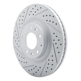 R1 07-15 Mazda Cx-9 Front Left Drilled & Slotted Geo-Carbon Rotor - 830-80069L