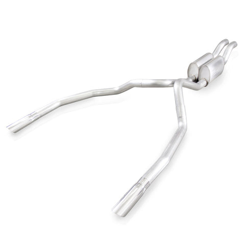 Stainless Works 2010-14 Ford Raptor 3in Exhaust Chambered Mufflers Under Bumper Exit - FTR10CBUB