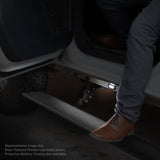 Go Rhino 22-24 Toyota Tundra DC 4dr E1 Electric Running Board Kit (No Drill) - Bedliner Coating - 20444580T