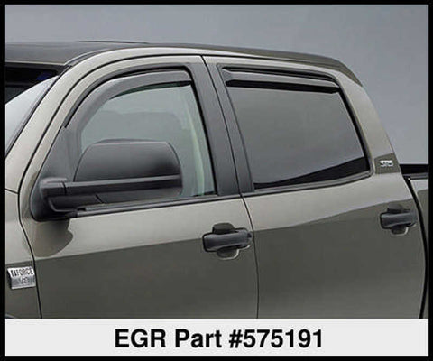 EGR 07+ Toyota Tundra Crewmax In-Channel Window Visors - Set of 4 (575191) - 575191