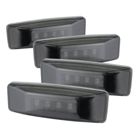 xTune Dodge Ram 94-02 Dually 2 Red LED+2 Amber LED Fender Lights 4pcs Smoke ACC-LED-DR94-FE-SM - 9924705