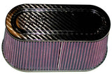 K&N Universal Carbon Fiber Top and Base Filter 12in x 6in Base / 9.938in x 3.938in Top / 6in Height - RP-5115