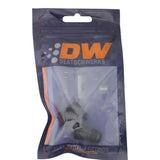 DeatschWerks 8AN Female Flare to 6AN Male Flare Reducer - Anodized Matte Black - 6-02-0222-B