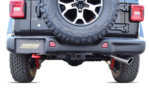 Gibson 18-22 Jeep Wrangler JL Sport 3.6L 2.5in Cat-Back Single Exhaust - Stainless - 617308