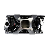 Edelbrock Chevy SB Victor Jr. 23 Degree Black Plasma Intake Manifold - 2975-BP