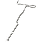 MagnaFlow Cat Back, SS, 2.5in, Street, Single Straight Pass. Polished 4in Tip, 2015 Ford Fusion 2.5L - 19096