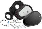 K&N 00-16 Harley Davidson Street Metal Intake System Flare Black - RK-3932B