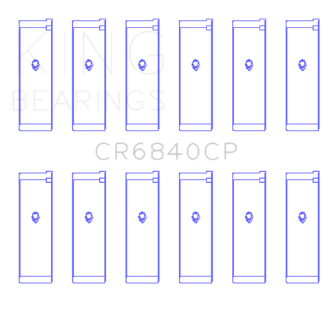 King Engine Bearings 05-12 Nissan VQ40DE 6 Cyl Rod Bearing Set - Size STD - CR6840CP