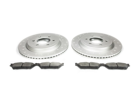 Alcon 19-20 Raptor/ 18-20 F-150 Rear Pad and Rotor Kit (Use with Stock Calipers) w/ Elect Park Brake - BKR3430X1227