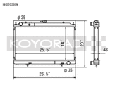 Koyo 95-02 Nissan Silvia S14/S15 2.0L Turbo Radiator - HH020369N