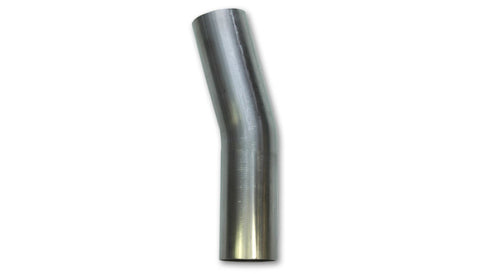 Vibrant 1.625in OD T304 SS 15 Deg Mandrel Bend 6in Leg Length (2.5in Centerline Radius) - 13123