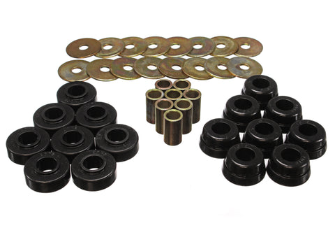 Energy Suspension GM Body Mount Set W/Hardware - Black - 3.4126G