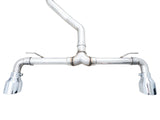 AWE 2022 VW GTI MK8 Touring Edition Exhaust - Chrome Silver Tips - 3015-32658