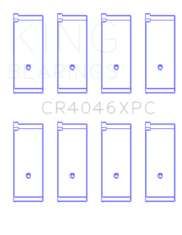 King Acura D16A1 (Size STDX) Performance Rod Bearing Set - CR4046XPCSTDX