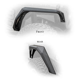 DV8 Offroad 2007-2018 Jeep Wrangler Armor Fenders - FENDB-09
