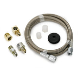 Autometer Braided Stainless Steel Line #3 Dia. 4ft Length -3AN and 1/8in NPTF Fittings - 3235