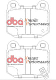 DBA 03-06 EVO / 04-09 STi / 03-07 350Z Track Edition/G35 w/ Brembo XP650 Rear Brake Pads - DB1521XP