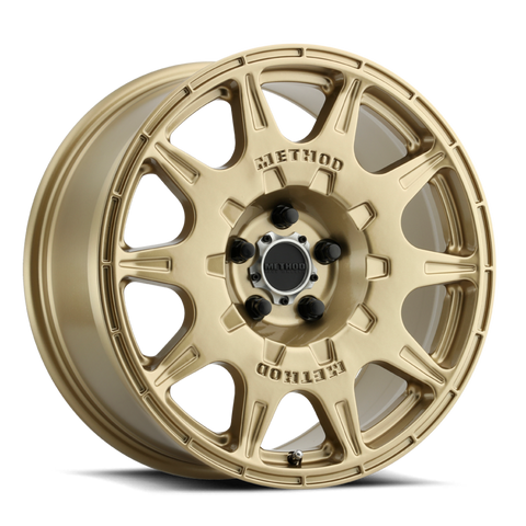 Method MR502 RALLY 17x8 +38mm Offset 5x4.5 67.1mm CB Gold Wheel - MR50278012138-2