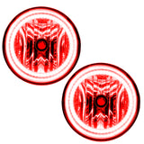 Oracle Lighting 08-16 Toyota Sequoia Pre-Assembled LED Halo Fog Lights -Red - 7097-003