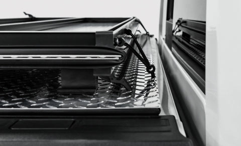 Access LOMAX Folding Hard Cover 08-16 Ford Super Duty F-250/F-350/F-450 6ft 8in Box Black Urethane - B3010039