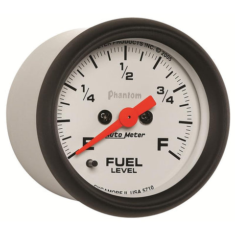 Autometer Phantom 52mm Full Sweep Electronic Fuel Level Programmable Empty-Full Range - 5710