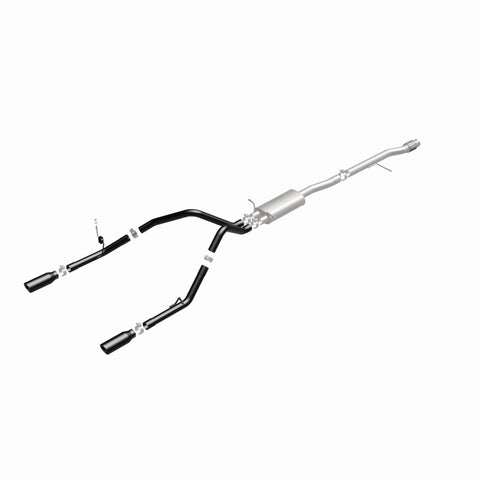 MagnaFlow SYS Cat-Back 4in Black Dual Split Rear Tips 14-15 Chevy Silverado/GMC Sierra 4.3L-5.3L - 15361