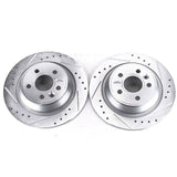Power Stop 12-15 Land Rover Range Rover Evoque Rear Evolution Drilled & Slotted Rotors - Pair - EBR1299XPR