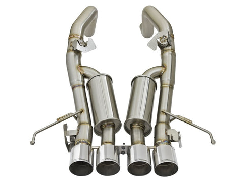 aFe MACHForce XP 3in-2 1/2in Axle Back 304SS Exhaust w/ Polished Tips 14-17 Chevy Corvette V8-6.2L - 49-34056-P