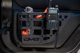 DV8 Offroad 11-18 Jeep Wrangler JK 4 Door Only Rear Door Pocket Molle Panels - Black - MPJK-06