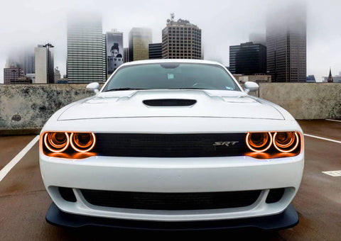 Oracle Dodge Challenger 15-21 LED Waterproof Halo Kit - ColorSHIFT w/ 2.0 Controller - 3990-333