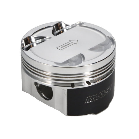 Manley Toyota Supra Turbo (2JZGTE) 87mm +1.0mm Oversized Bore 9:1 Dish Piston Set with Ring - SINGLE - 609015C-1