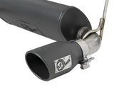 aFe Rebel Series 2.5in 304 SS Cat-Back Exhaust w/ Black Tips 2018+ Jeep Wrangler (JL) V6 3.6L - 49-38066-B