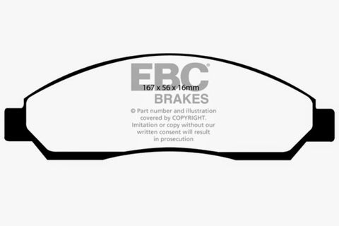 EBC 04-06 Chevrolet Colorado 2.8 Yellowstuff Front Brake Pads - DP41705R