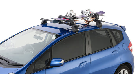 Rhino-Rack Universal Ski/Snowboard Carrier - Fits 3 Pairs of Skis or 2 Snowboards - Black - 573