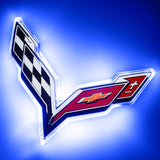 Oracle Corvette C7 Rear Illuminated Emblem - Blue - 3633-002