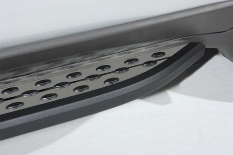 Dee Zee Universal Running Board Universal Cross Utility Vehicle NXc (Stainless Top w Blk Trim) - DZ16203