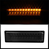 xTune GMC Yukon 92-93 Crystal Headlights w/ Corner & LED Bumper Black HD-JH-GMCCK88-LED-AM-BK-SET - 5073532