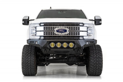 Addictive Desert Designs 17-20 Ford Super Duty Bomber Front Bumper w/ Mounts For 4 Rigid 360 6in - F160014110103