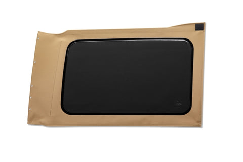 Bestop 18-26 Jeep Wrangler JL Oe JL Replacement Windows (Quarter Right Hand 4-Door Tan Twill Tinted) - 58302-71