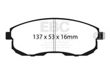 EBC Racing 03-09 Nissan 350Z RP-1 Race Front Brake Pads - DP81636RP1