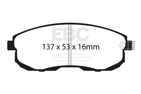 EBC Racing 03-09 Nissan 350Z RP-1 Race Front Brake Pads - DP81636RP1