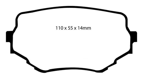 EBC 99-05 Suzuki Grand Vitara 2.5 Greenstuff Front Brake Pads - DP61099